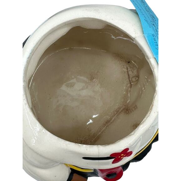 Vintage Apco LAMB SHEEP Cookie Jar Ceramic Pottery Restored Hand Painted - Picture 9 of 13